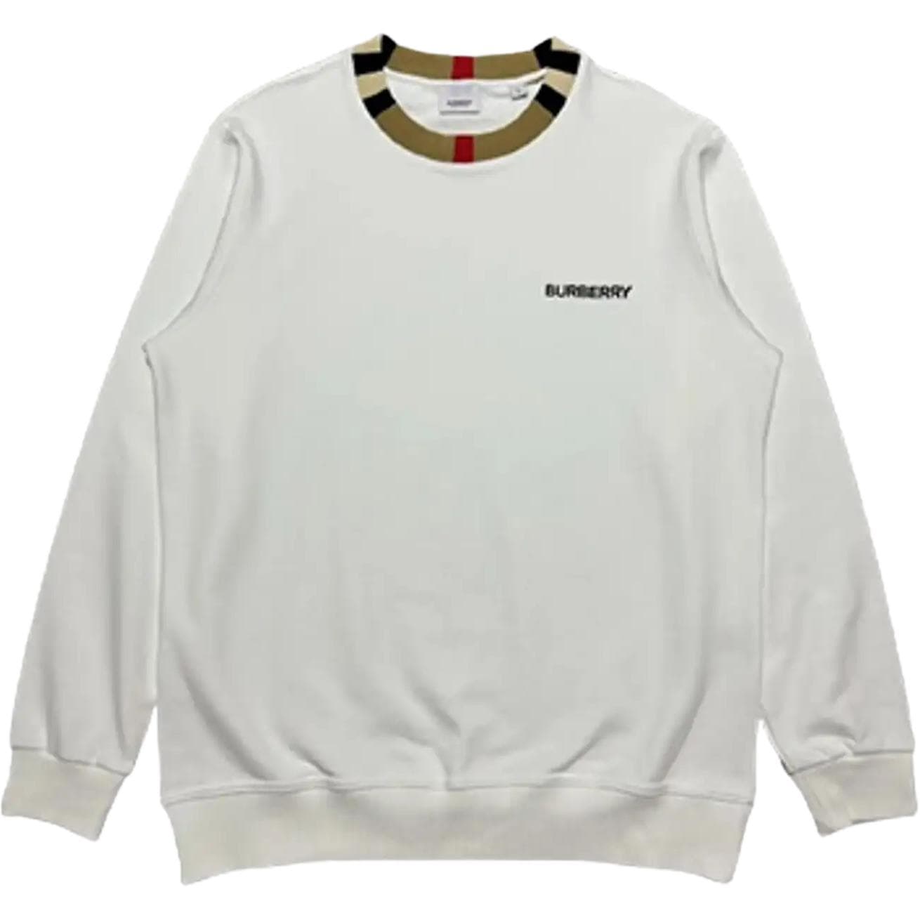 Кофта Burberry Logo Crewneck Sweatshirt White