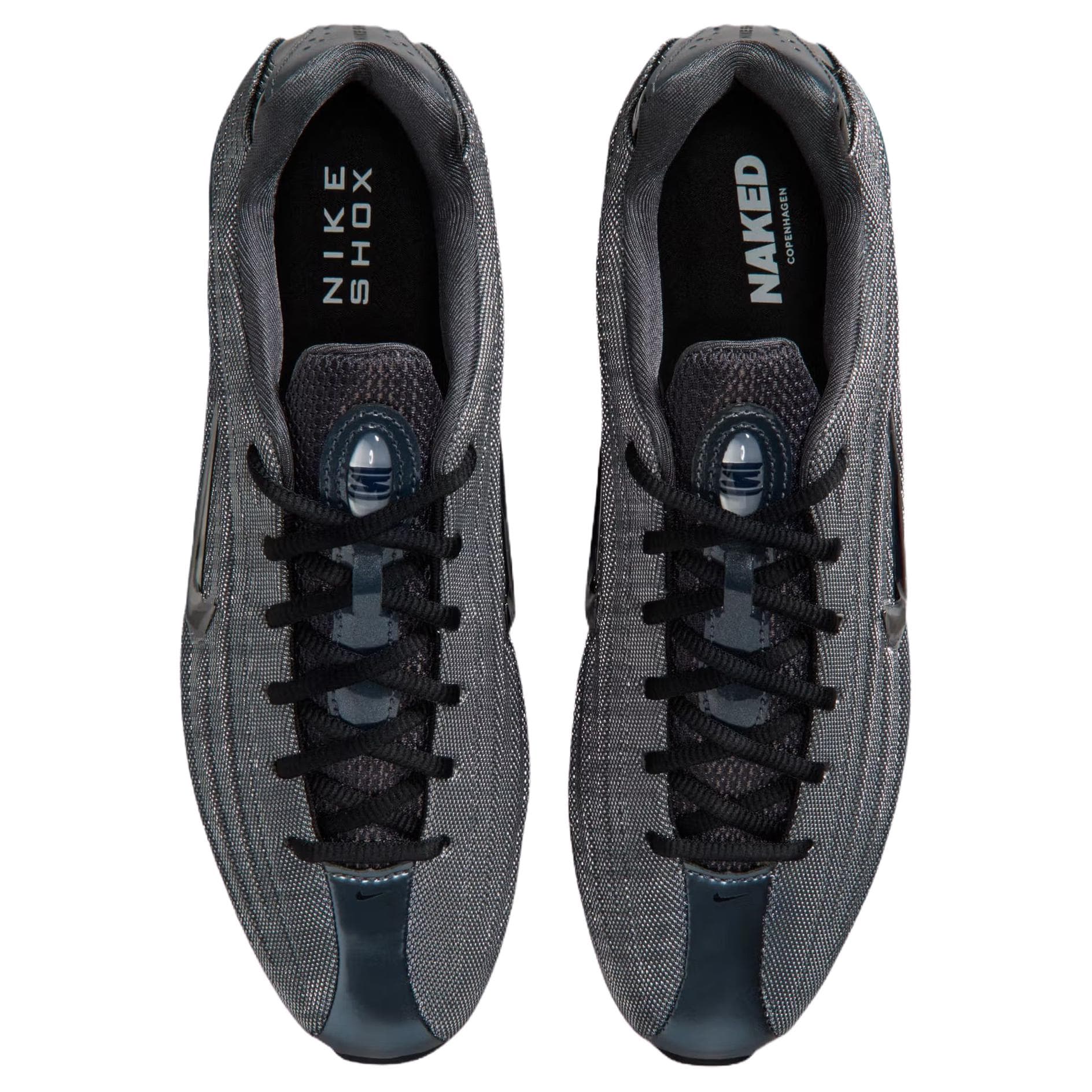 Кроссовки Nike X NAKED Copenhagen SHOX Z Повседневная обувь Женская Серебристо-Серый - изображение 4