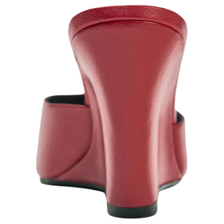 Сандалии ZARA Шлепанцы Red Women's - изображение 4