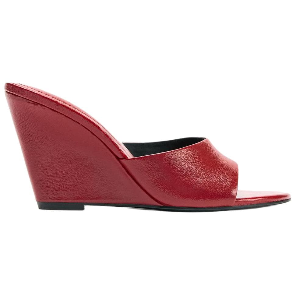 Сандалии ZARA Шлепанцы Red Women's - изображение 2