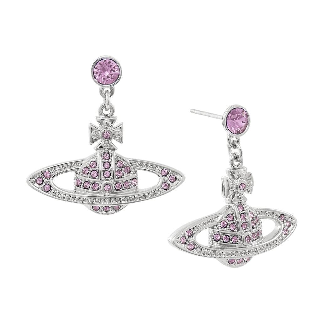 Серьги Vivienne Westwood Серьги-кольца унисекс парный латунь серебристый/фиолетовый - изображение 2