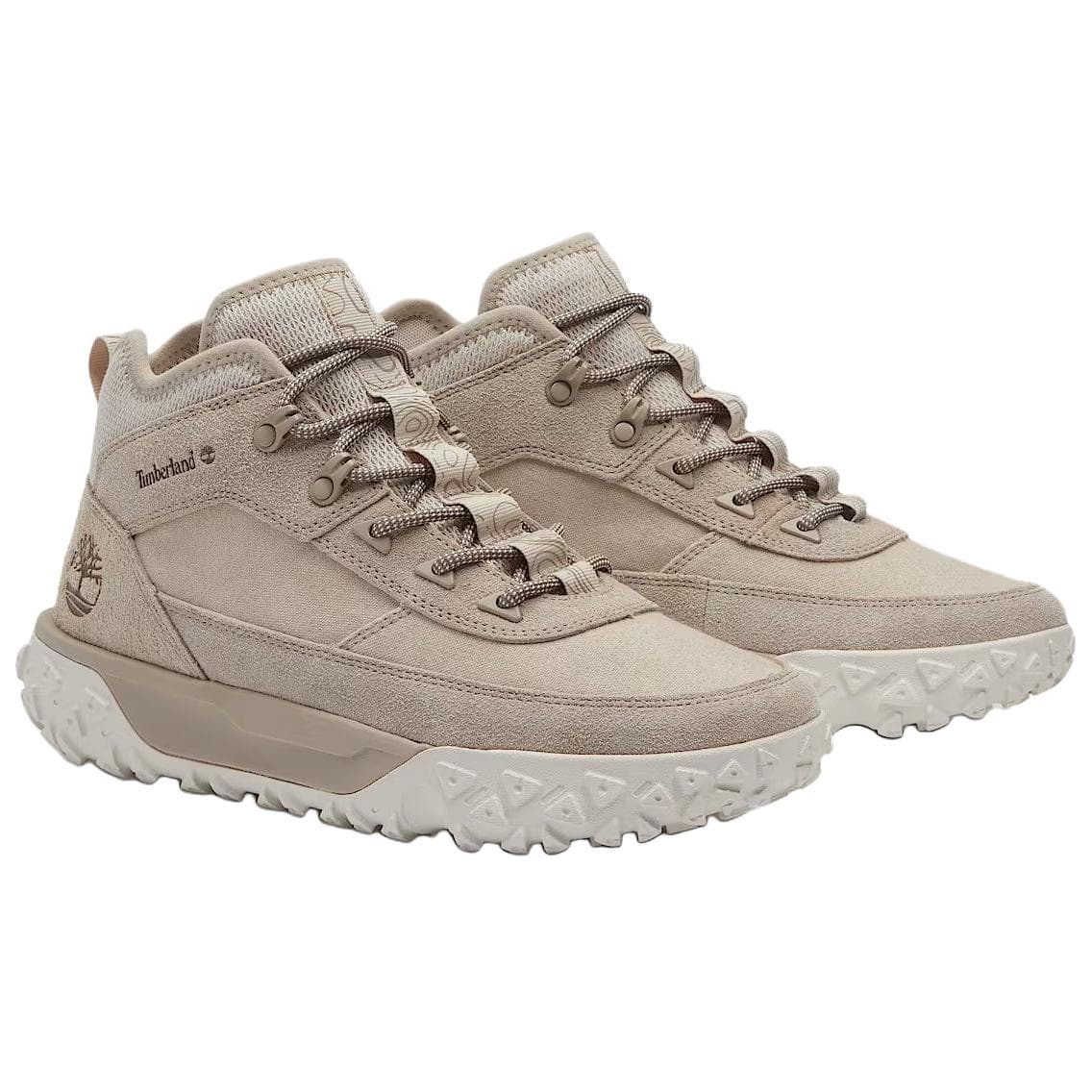 Кроссовки Timberland Greenstride Motion 6 MID Топ Альпинистская Обувь для Походов Унисекс Бежевого Цвета - изображение 3