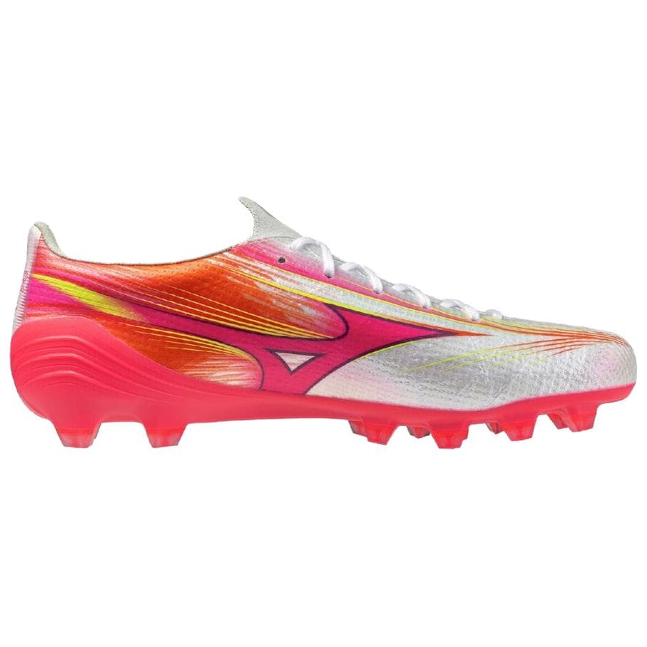 Кроссовки для футбола Mizuno Alpha 3 FG Твердый Грунт Футбольные Бутсы Унисекс Розовый Белый - изображение 2