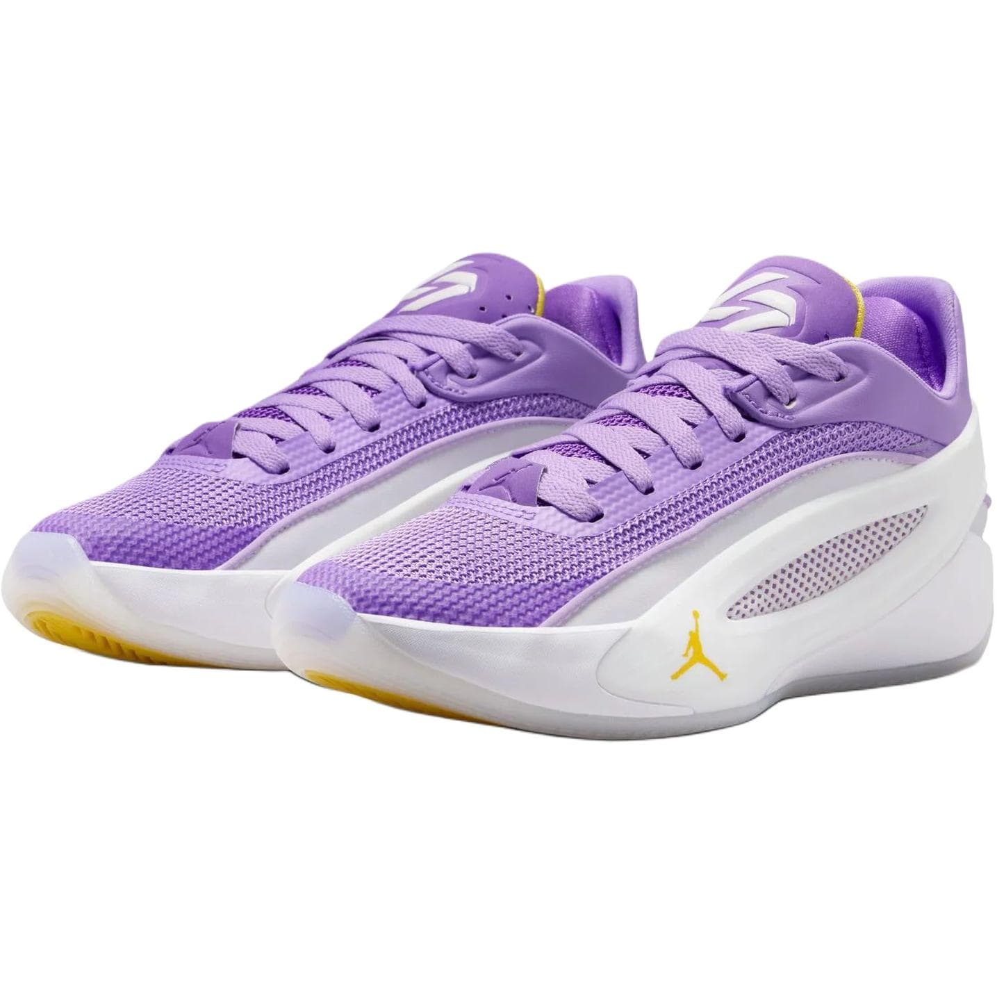 Кроссовки для баскетбола Jordan LUKA 5 Low Баскетбольные кроссовки Белый Фиолетовый Унисекс - изображение 3