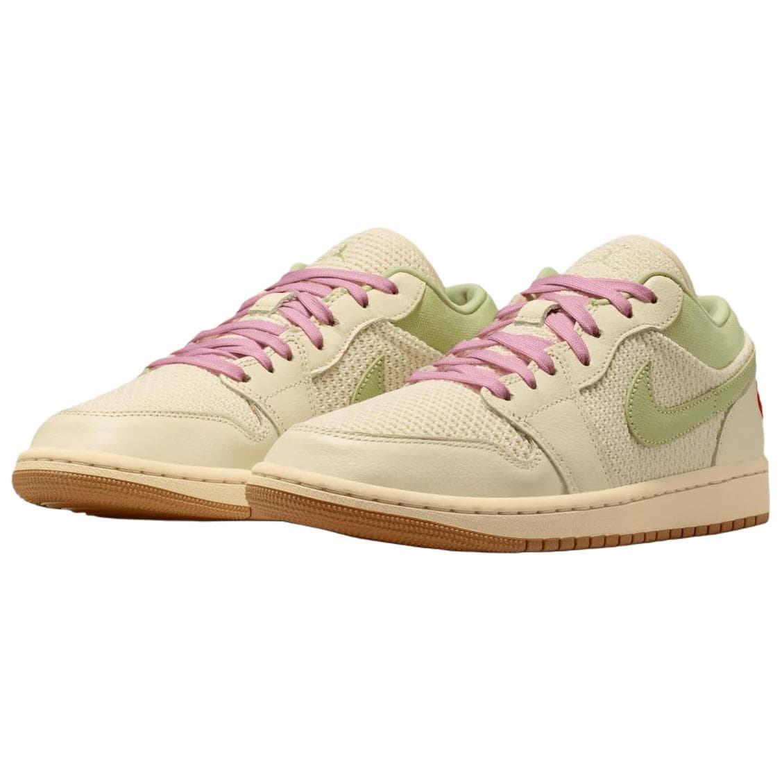 Ретро баскетбольные кроссовки Jordan Air Jordan 1 Low Топ Ретро-баскетбольные кроссовки Женские Бежевые - изображение 2