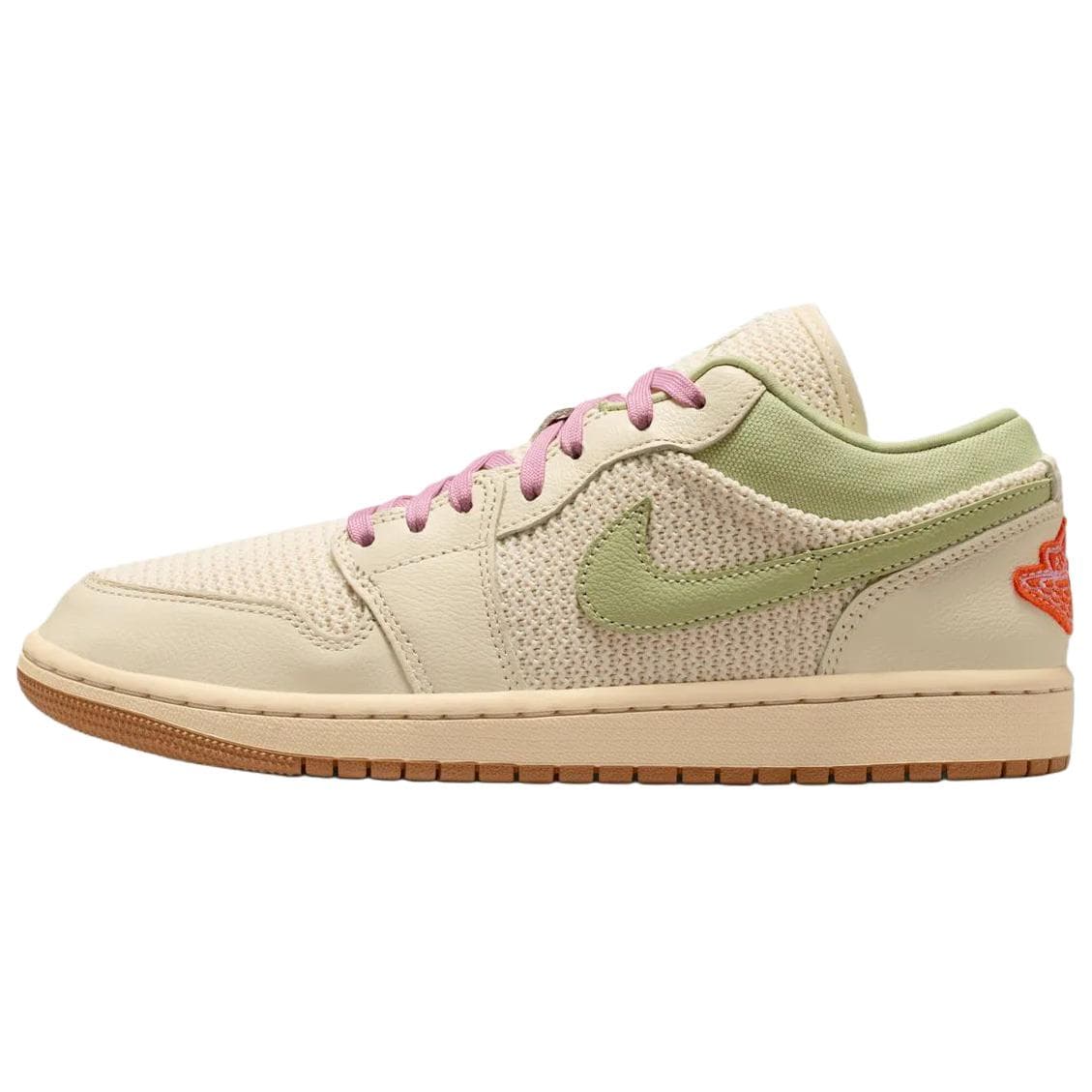 Ретро баскетбольные кроссовки Jordan Air Jordan 1 Low Топ Ретро-баскетбольные кроссовки Женские Бежевые - изображение 1