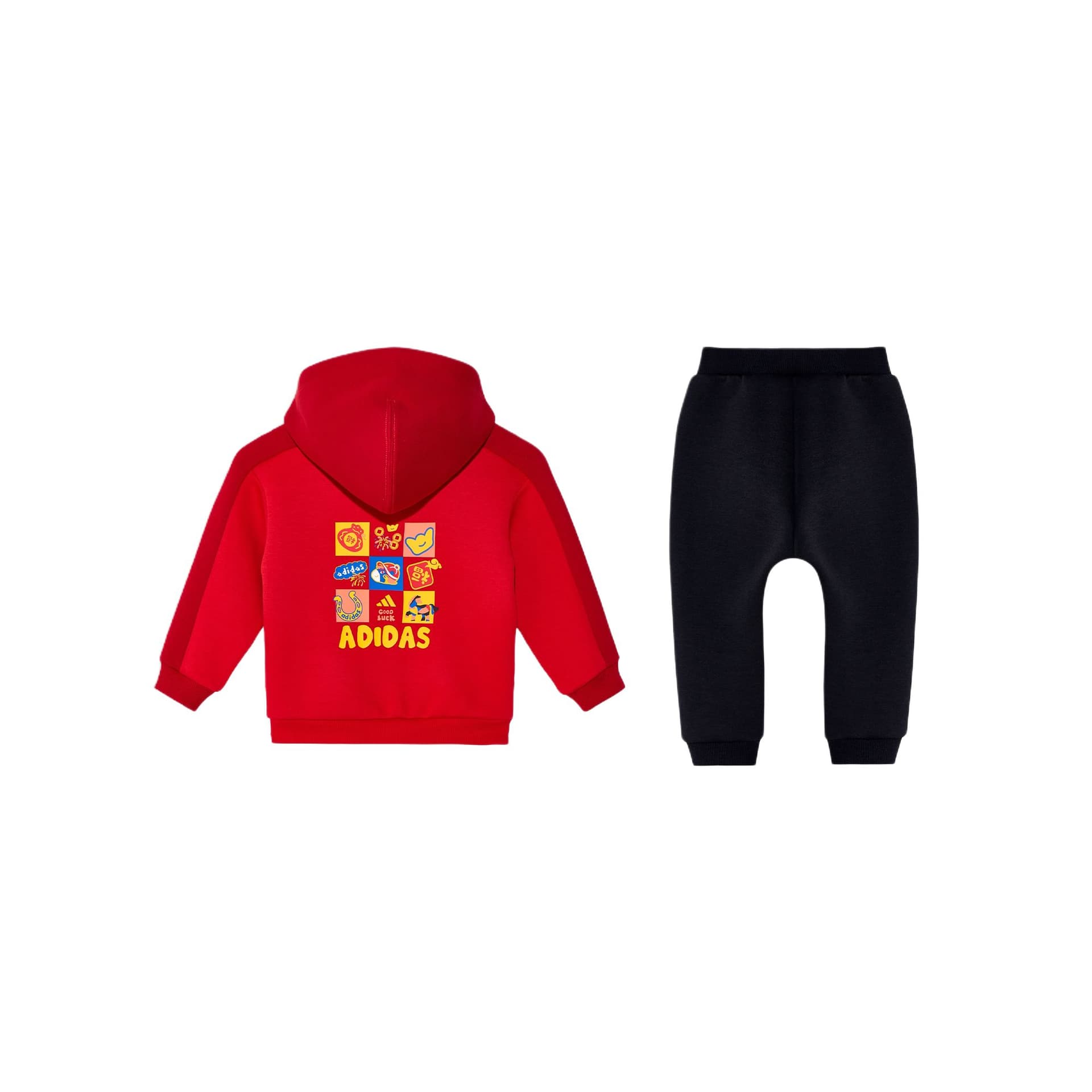 Adidas Повседневная спортивная одежда Вязаный худи с полной застежкой Tracksuit Детский - изображение 2