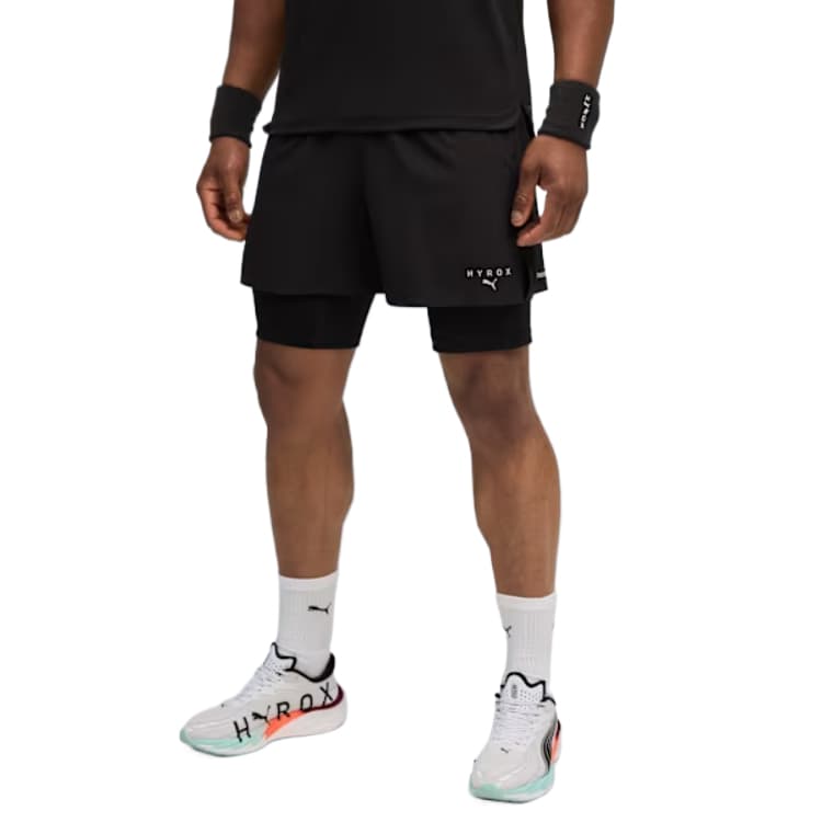 Тренировочные штаны PUMA HYROX Мужские спортивные шорты черного цвета - изображение 3