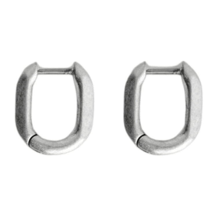 Серьги COS Мужские Серебристые Серьги из Брасса - изображение 1