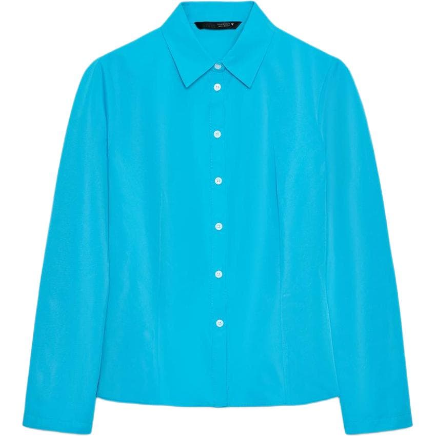 Блузка ZARA Женские рубашки Iron Blue - изображение 1