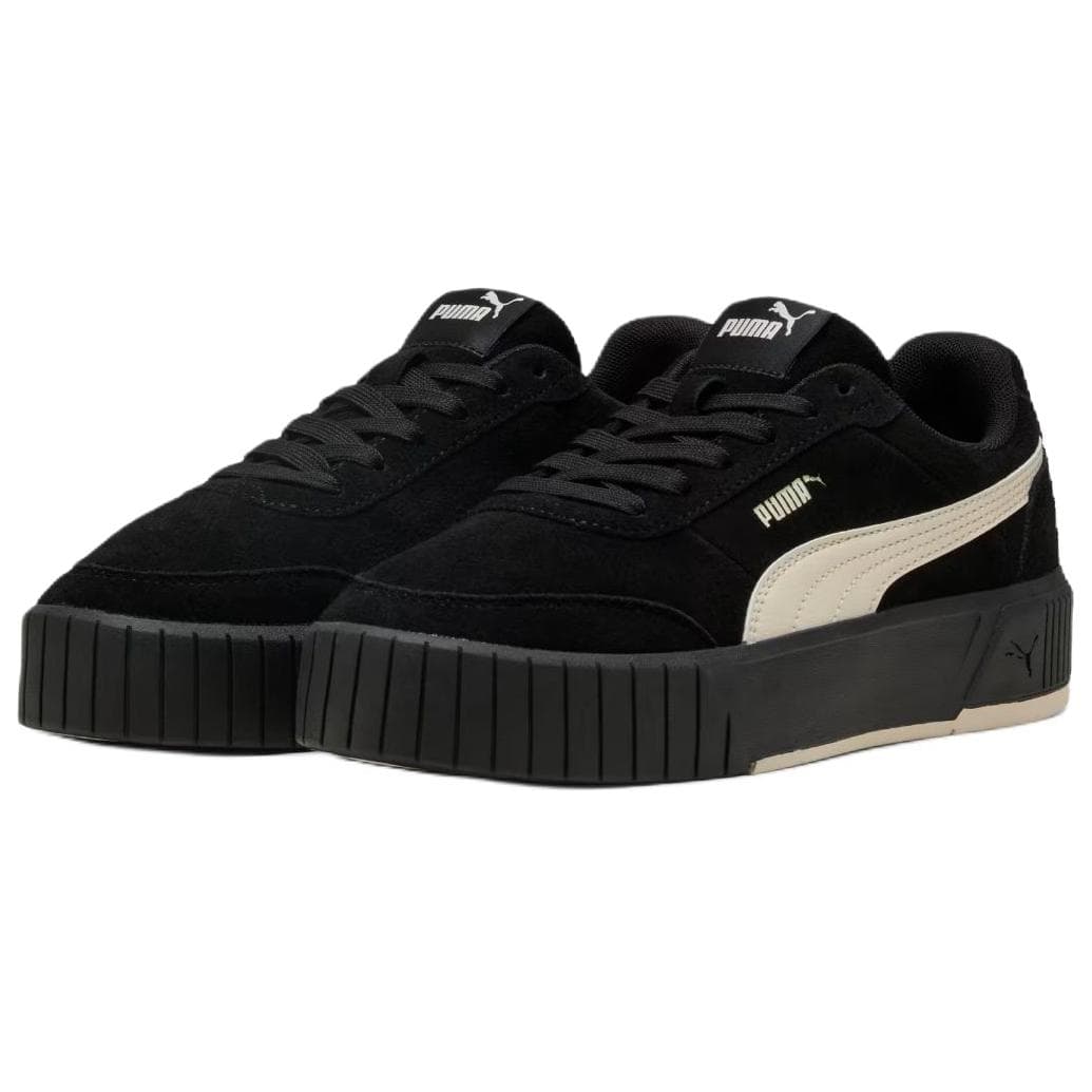 Кроссовки PUMA Carina Mia Скейтборд Обувь Женские Черный бежевый - изображение 3