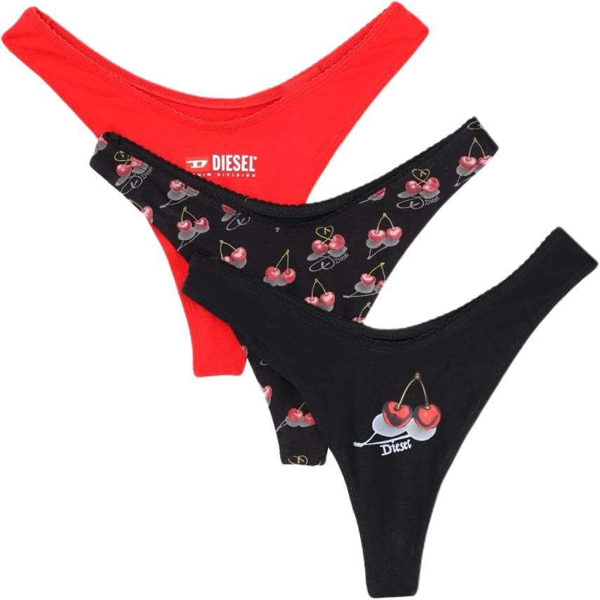 Трусы DIESEL 3 пачки (многоцветные) женские стринги - изображение 1