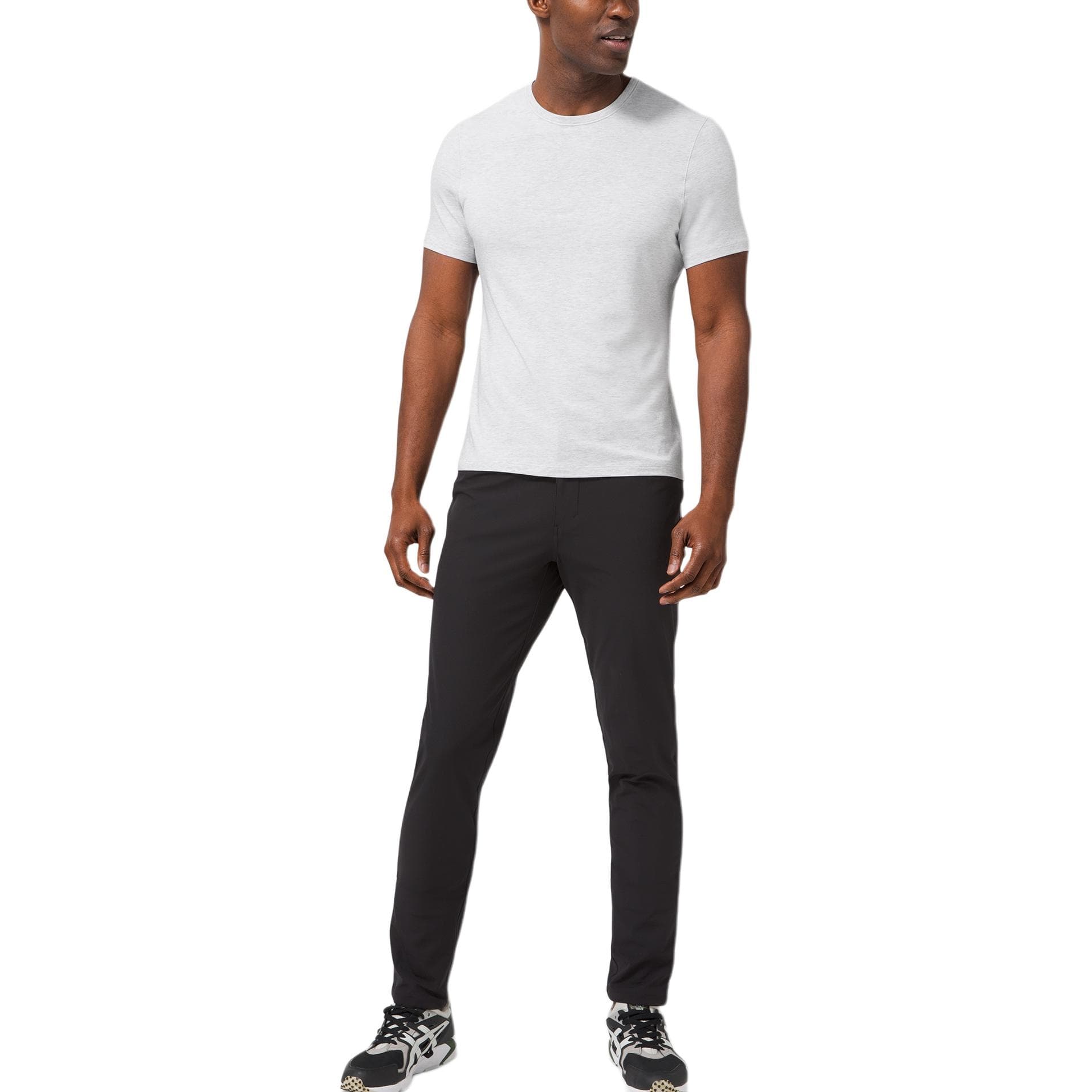 Футболка Lululemon 3 пачки (белый + серый + черный) мужские футболки - изображение 5