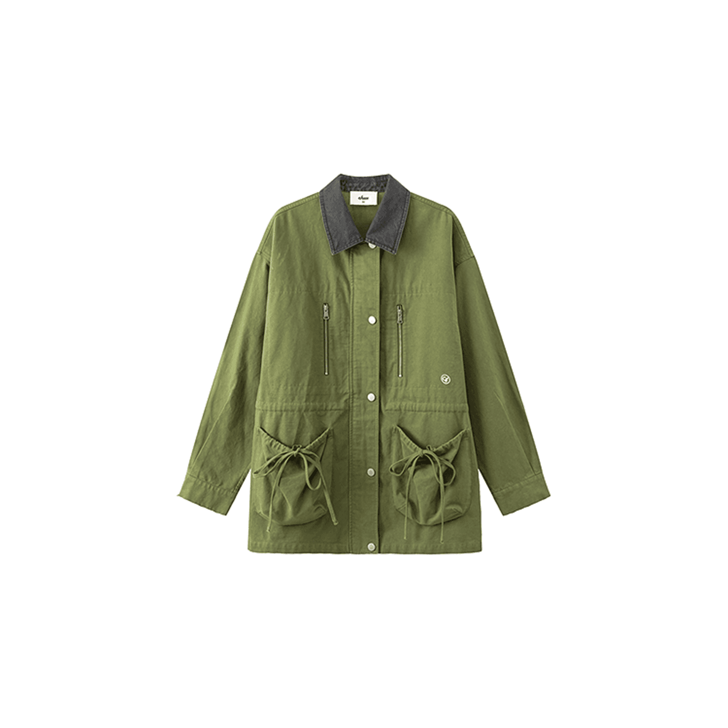 CHUU Army Green Женское короткое пальто - изображение 1