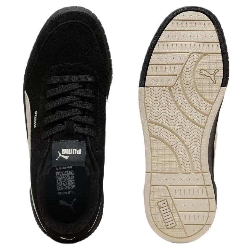 Кроссовки PUMA Carina Mia Скейтборд Обувь Женские Черный бежевый - изображение 4