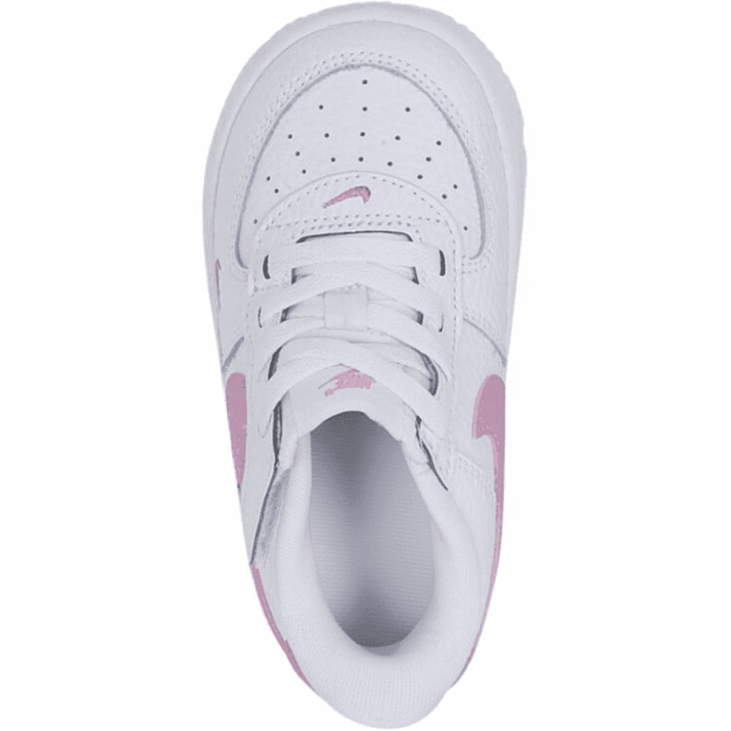 Кроссовки Nike Air Force 1 Low Топ Обувь для малышей Белый Розовый Для младенцев и малышей - изображение 4