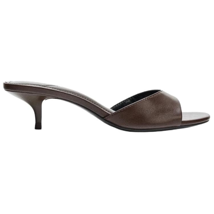 Сандалии ZARA Шлепанцы Женские Коричневые - изображение 2