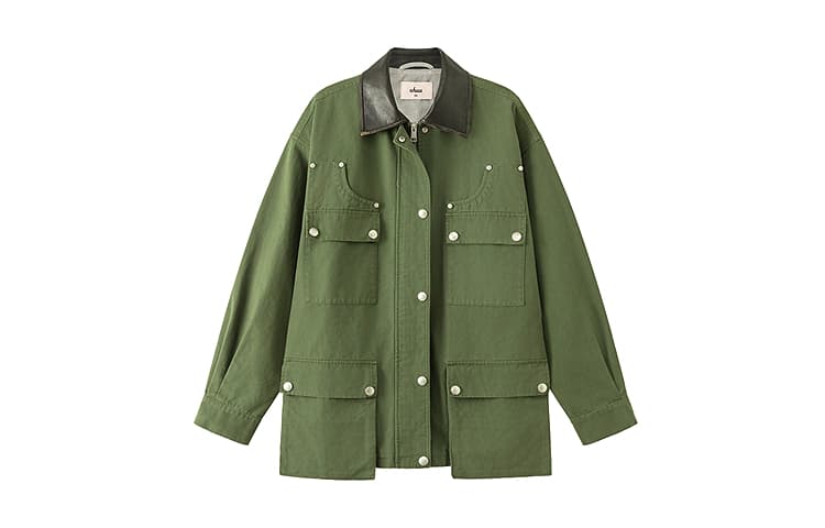 CHUU Army Green Женское короткое пальто - изображение 1