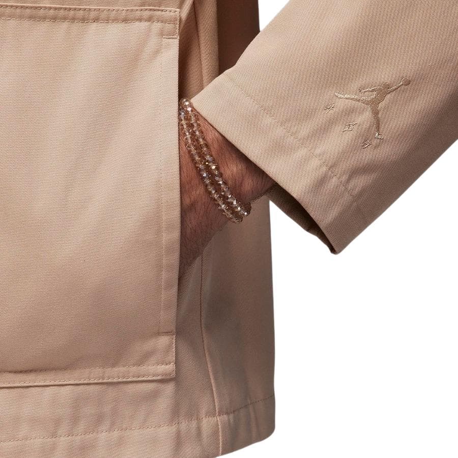 Куртка Jordan x J Balvin FW23 Coach Jacket Khaki - изображение 5