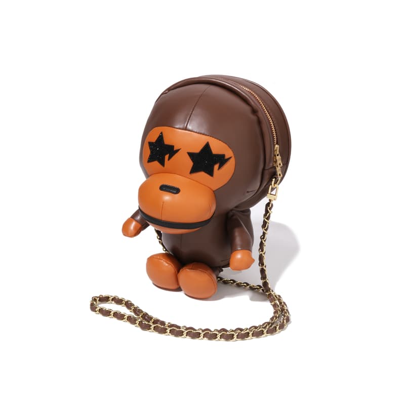 Сумка через плечо A BATHING APE Сумка через плечо из синтетической кожи стандартная женская кофейного цвета - изображение 2