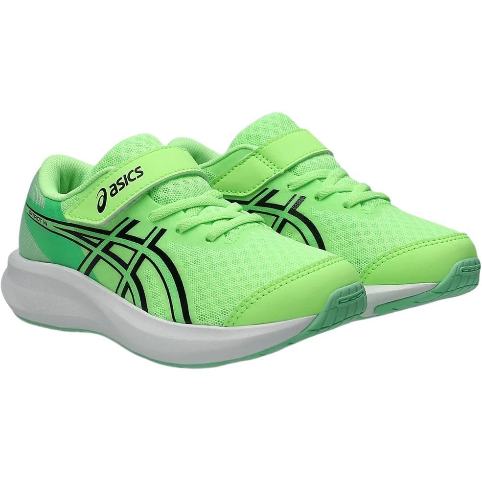 Кроссовки Asics Patriot 14 Дышащие Низкие Кроссовки для Беговых Занятий для Детей Зеленые Малыш - изображение 4