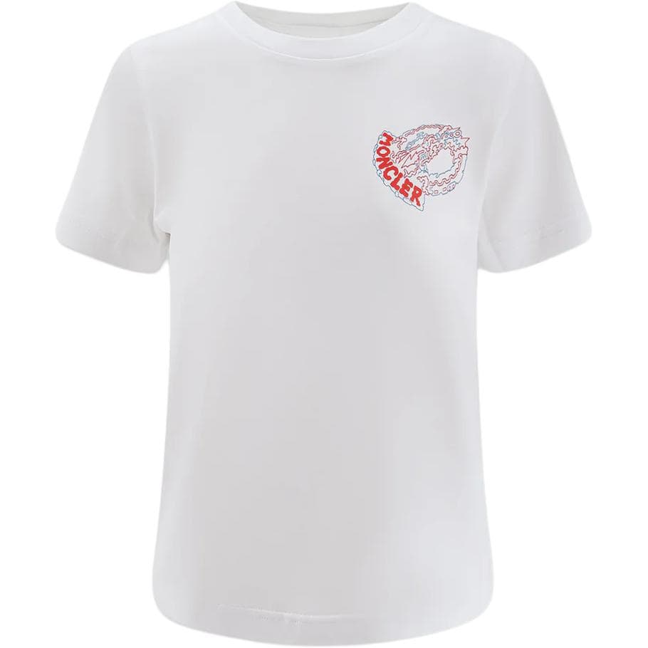 Футболка Moncler Белые Женские T-рубашки - изображение 1