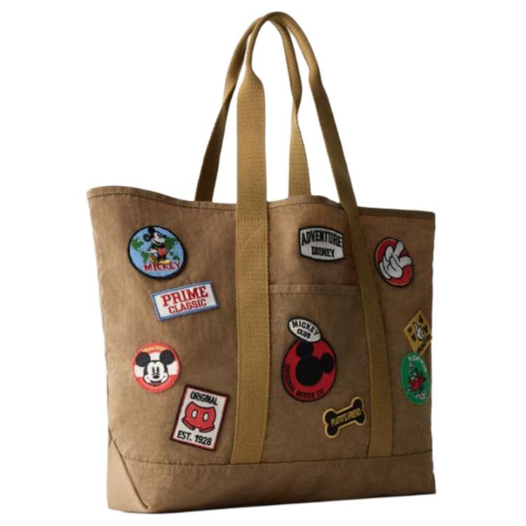 Мини-сумка ZARA x Disney Disney Коллаборация Mickey Mouse Нейлоновая Сумка для покупок Сумка через плечо Женская Коричневая - изображение 4