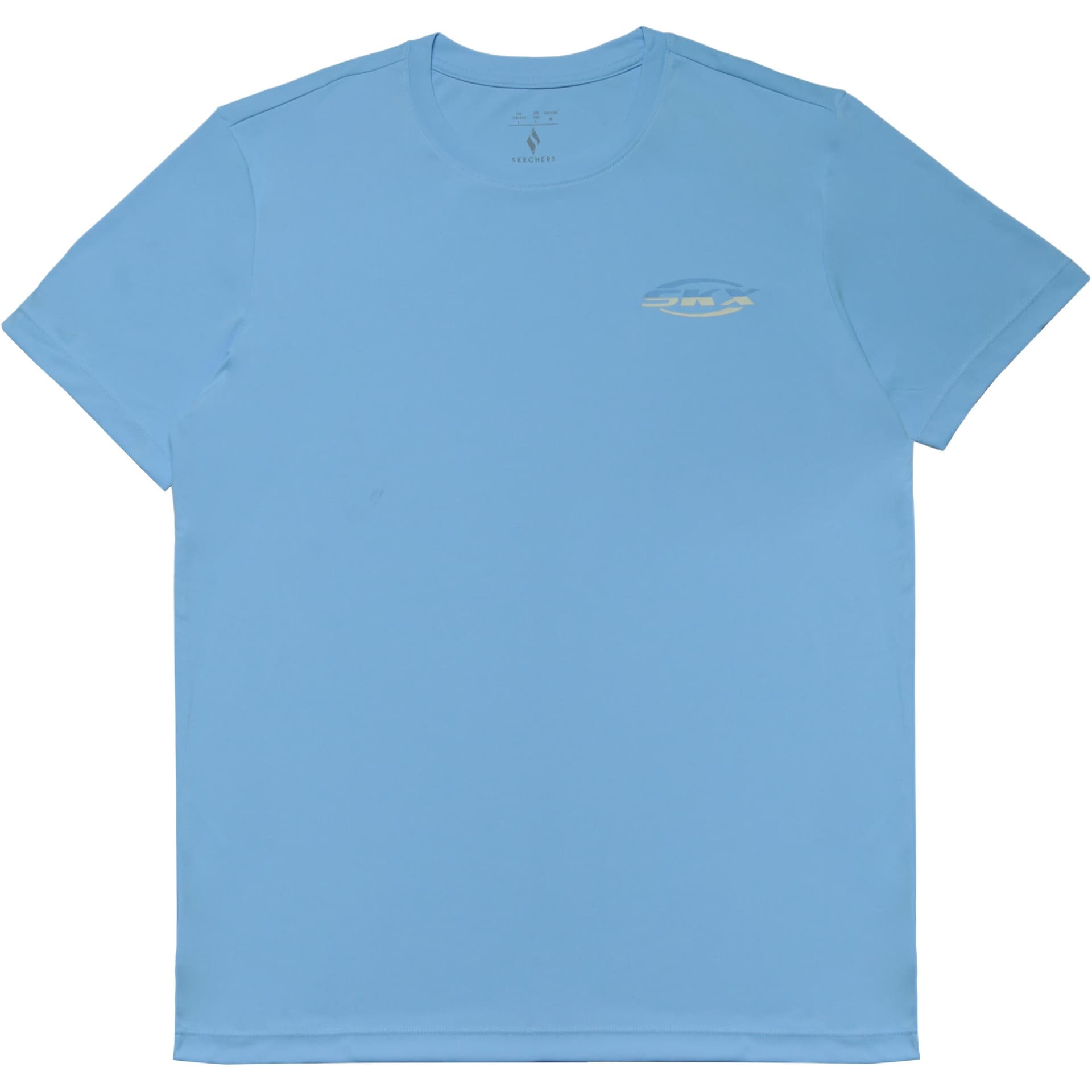Футболка Skechers T-Shirt Мужская Лунный Белый Синий - изображение 1