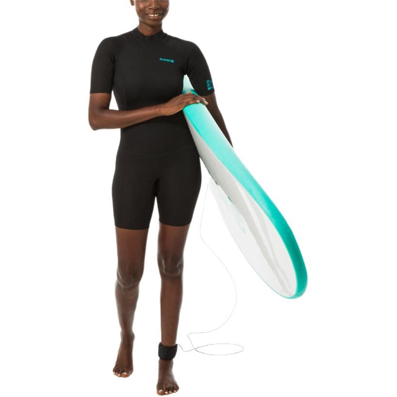 DECATHLON 100 Collection OLAIAN Спортивный костюм для плавания Женские Черный Морской синий - изображение 2