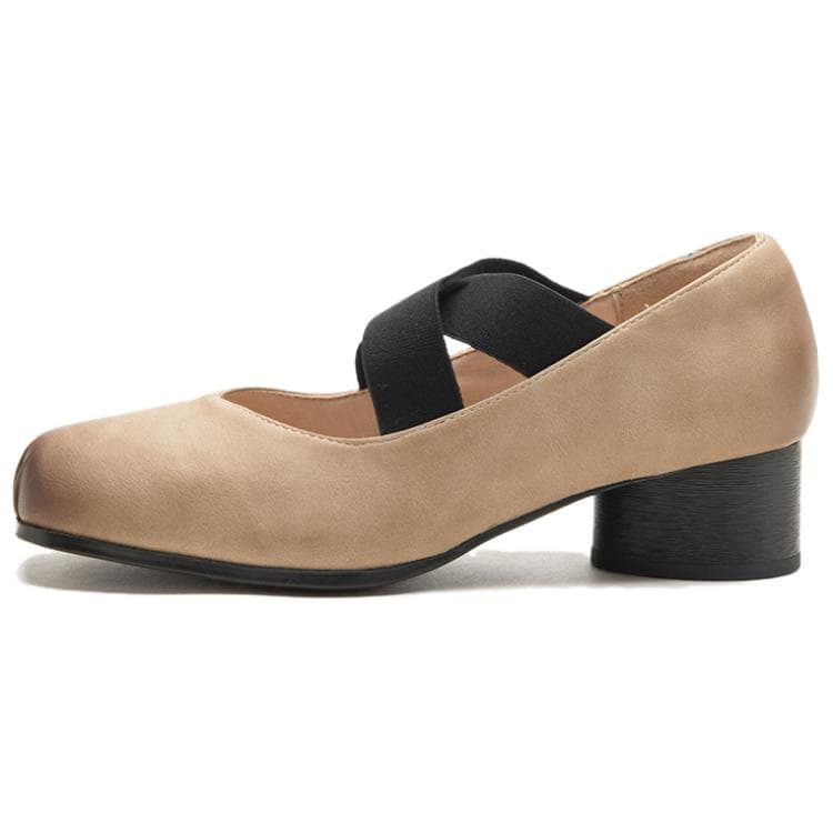 DAPHNE Синтетическая кожа Мэри Джейн туфли 4CM Женские - изображение 1