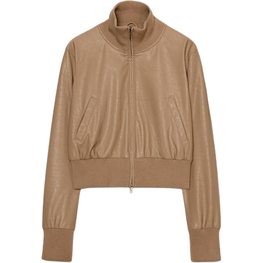 Куртка ZARA Темно-верблюжий Женские Куртки - изображение 1