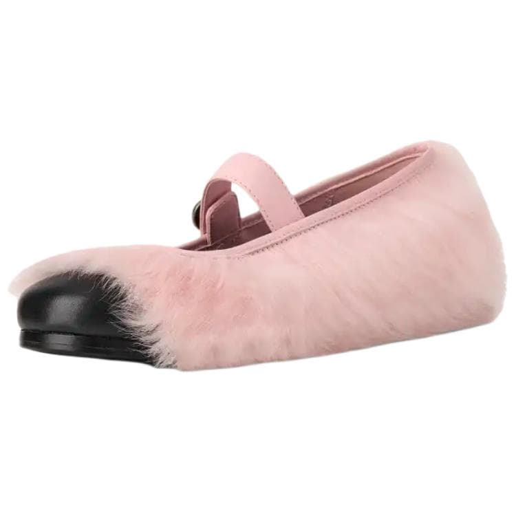UGG X A MA Maniere X AMBUSH Кожа Туфли Мэри Джейн Женские Розовые - изображение 5