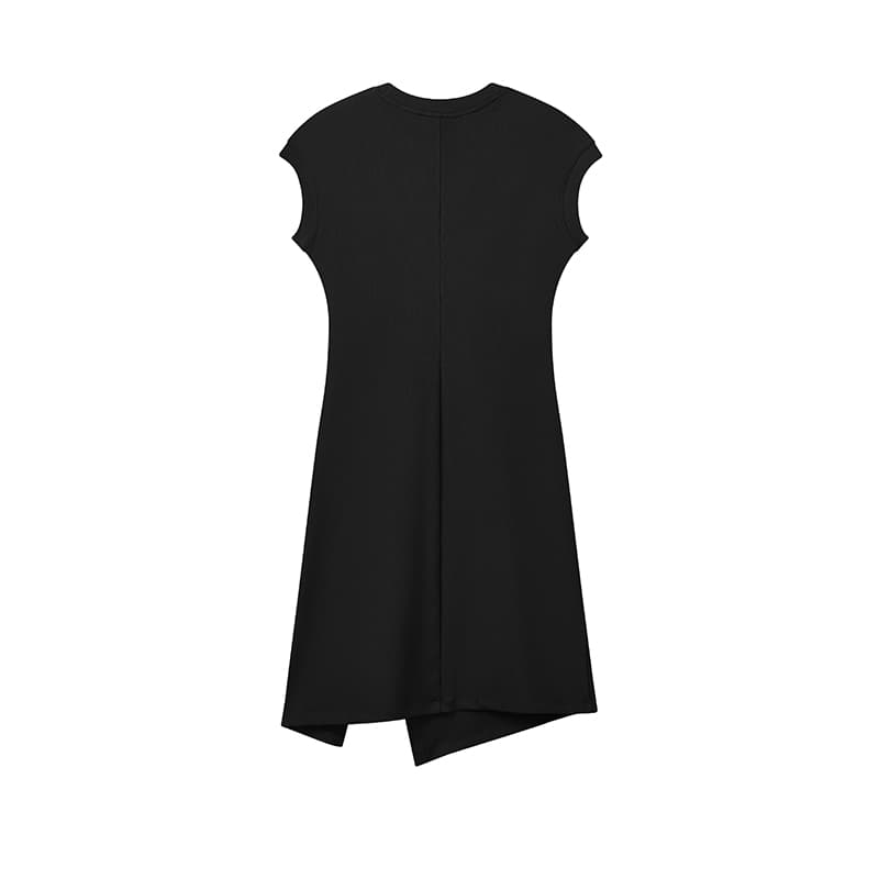 Платье FILA ORIGINALE Короткий Sleeved Платье Женские Черный - изображение 2