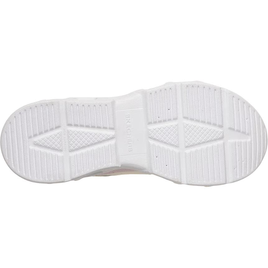 Кроссовки Skechers Kids Glide Step Износостойкий Дышащий Противоскользящий Низкий верх Повседневная детская обувь Бежевый - изображение 5