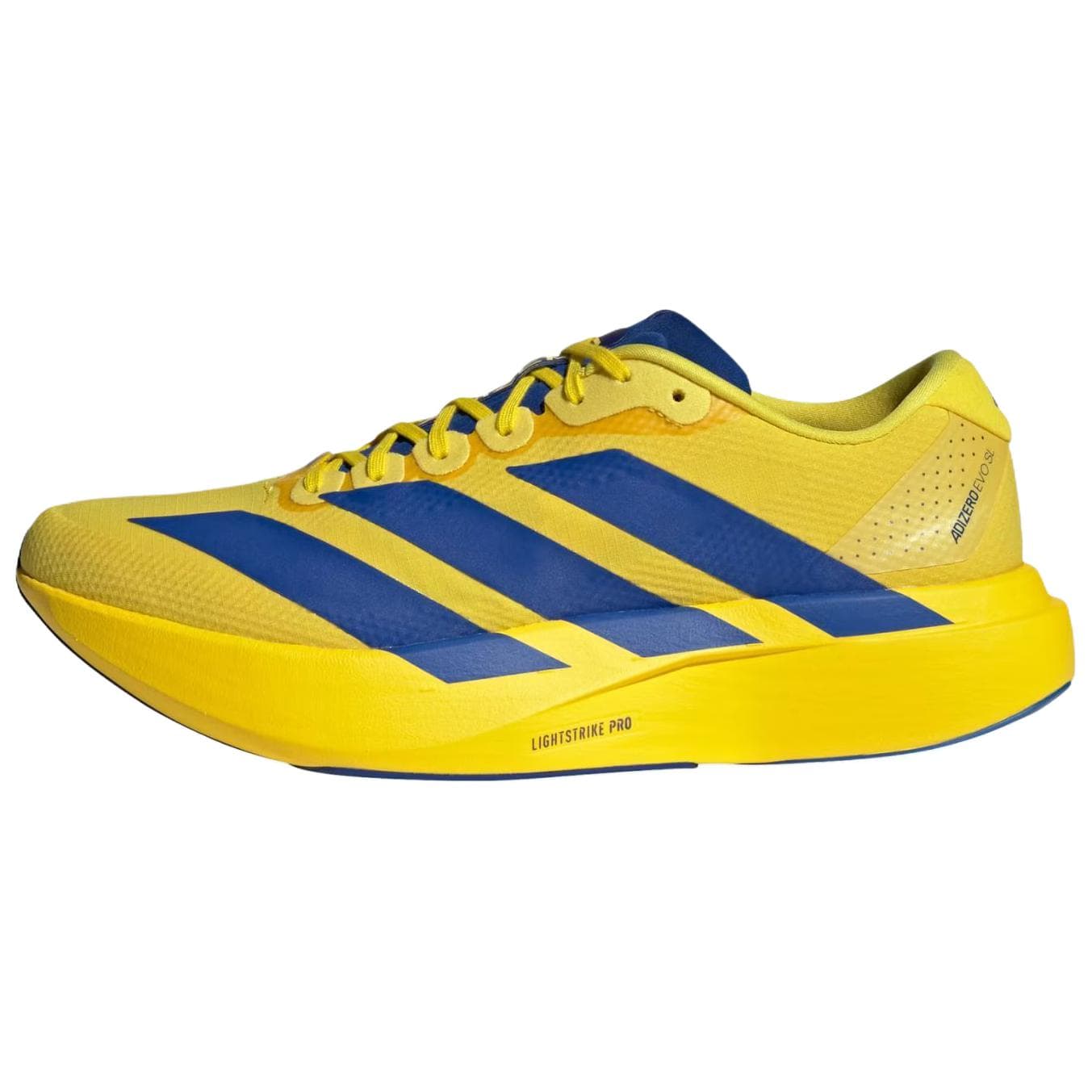 Кроссовки для бега Adidas Adizero Evo SL Дышащий Легкий визуально увеличивает рост Low Топ Беговые кроссовки Мужской Желтый - изображение 1