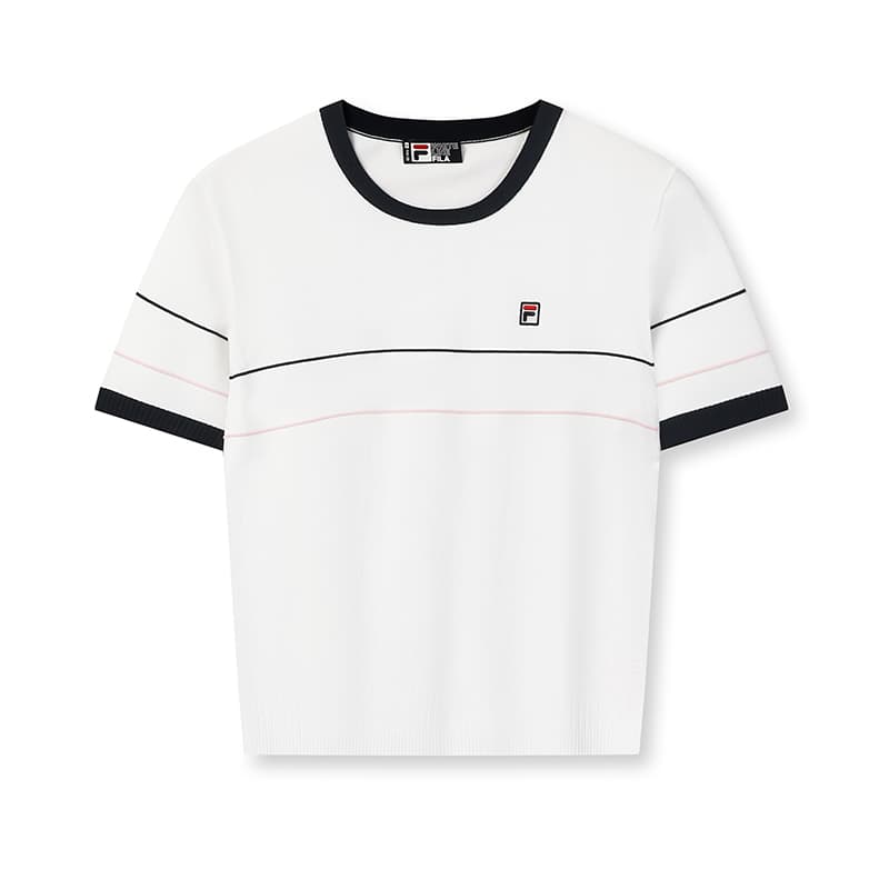 Кофта Fila Heritage Трикотаж Женские Стандартный белый - изображение 1