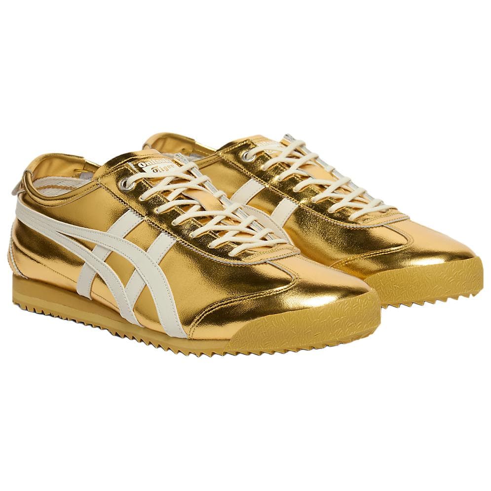 Кроссовки Onitsuka Tiger MEXICO 66 Повседневная обувь Унисекс Золотисто-белый - изображение 3
