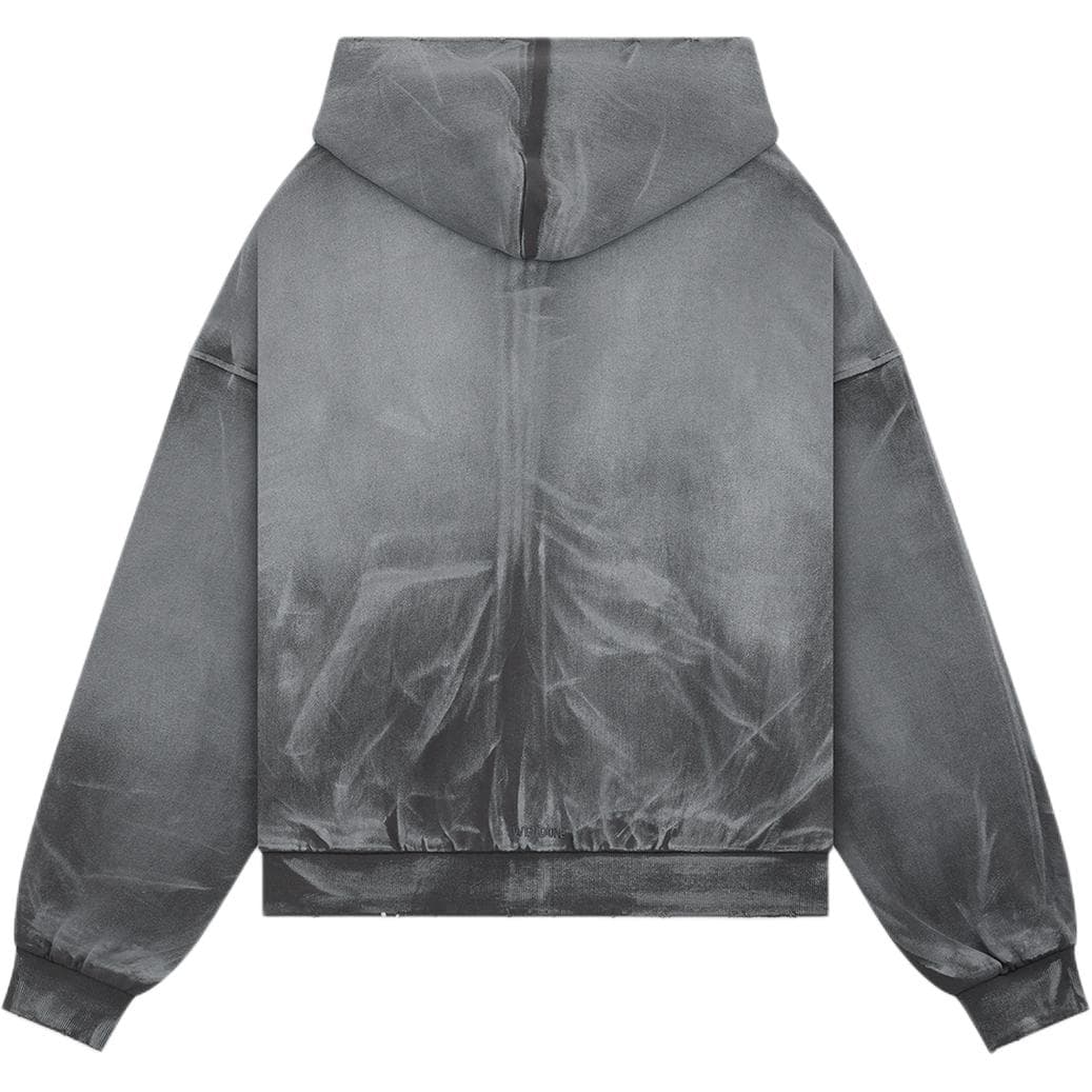 Худи WE11DONE SS26 Paint-Splatter Teddy Zip-Up Hoodie - изображение 2