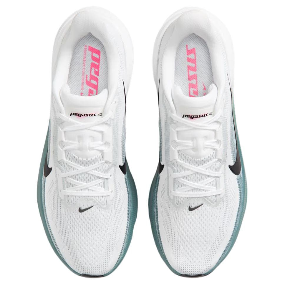 Кроссовки для бега Nike Pegasus 42 Устойчивый к истиранию Дышащие Беговые кроссовки Мужские Белый Черный Зеленый - изображение 4