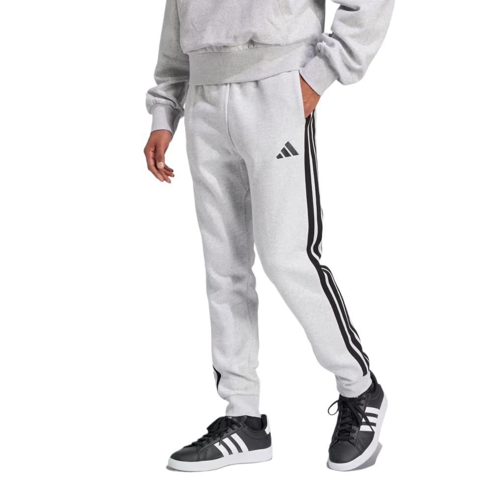 Штаны Adidas SportswearESSENTIALS Вязаные тренировочные брюки мужские светло-серые - изображение 2