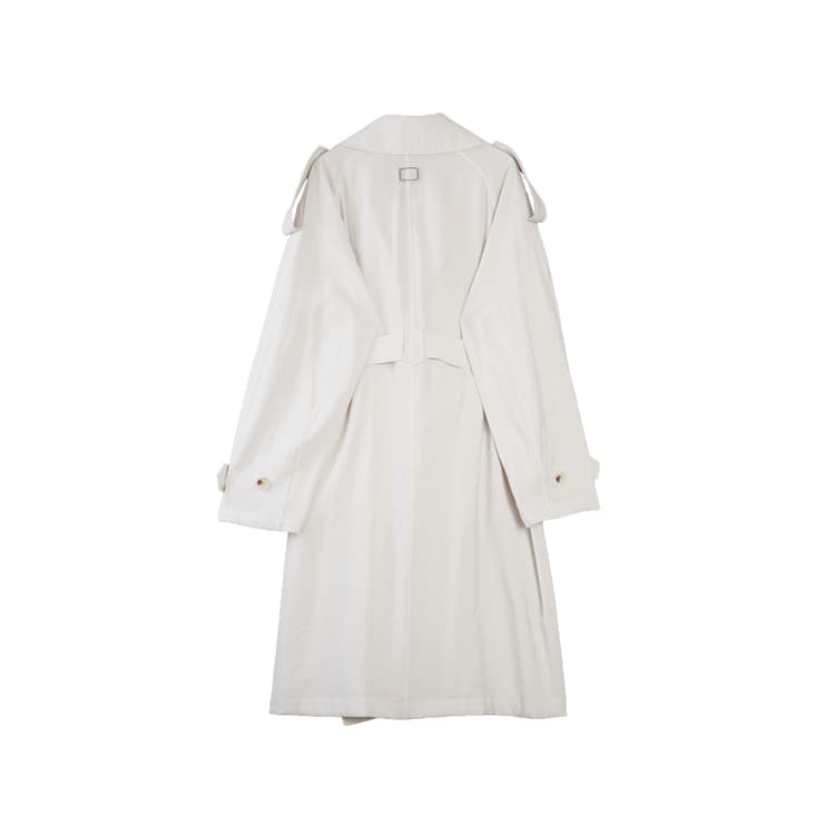 ELLE Light Gray Women's Trench ELLE Светло-серый женский тренч - изображение 2