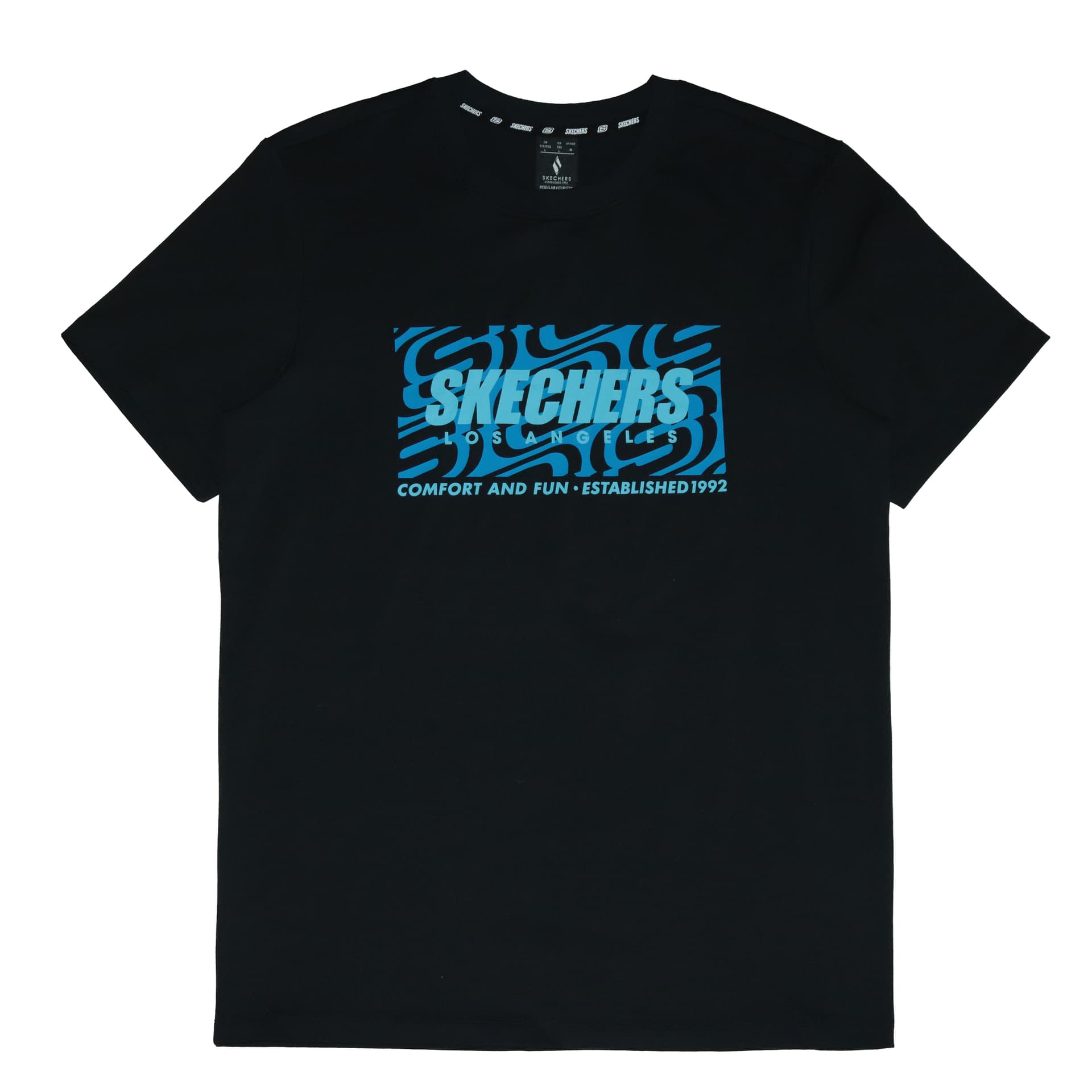 Футболка Skechers T-Shirt Мужская Угольный Черный - изображение 1