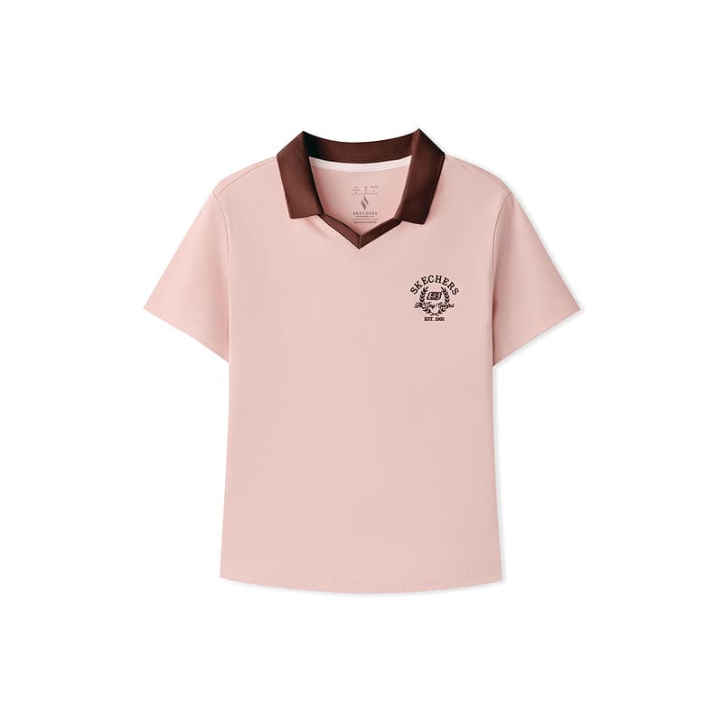 Skechers Light Peach Pink 01DD Женская Поло - изображение 1