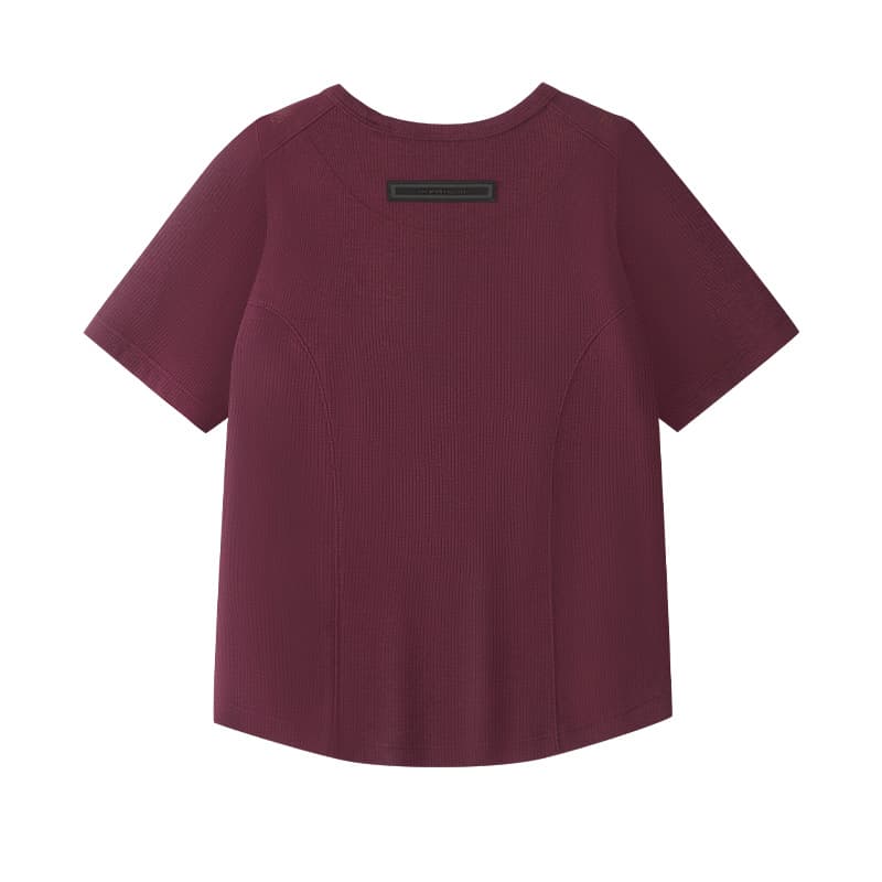 Футболка FILA FUSION FOB T Рубашка Женская Песочно-Бордовая - изображение 2