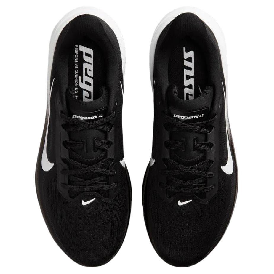Кроссовки для бега Nike Pegasus 42 Дышащие Беговые кроссовки с амортизацией для женщин черно-белые - изображение 4