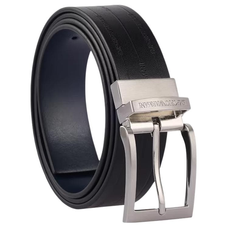 Ремень EMPORIO ARMANI Ремни из коровьей кожи мужской черный ширина 3,5 см - изображение 2