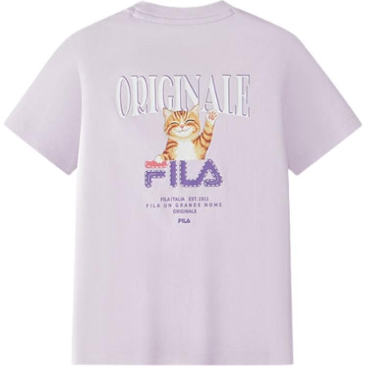 Футболка FILA KIDS Stunning Фиолетовый ПУ (полиуретан) Детские Рубашки - изображение 2