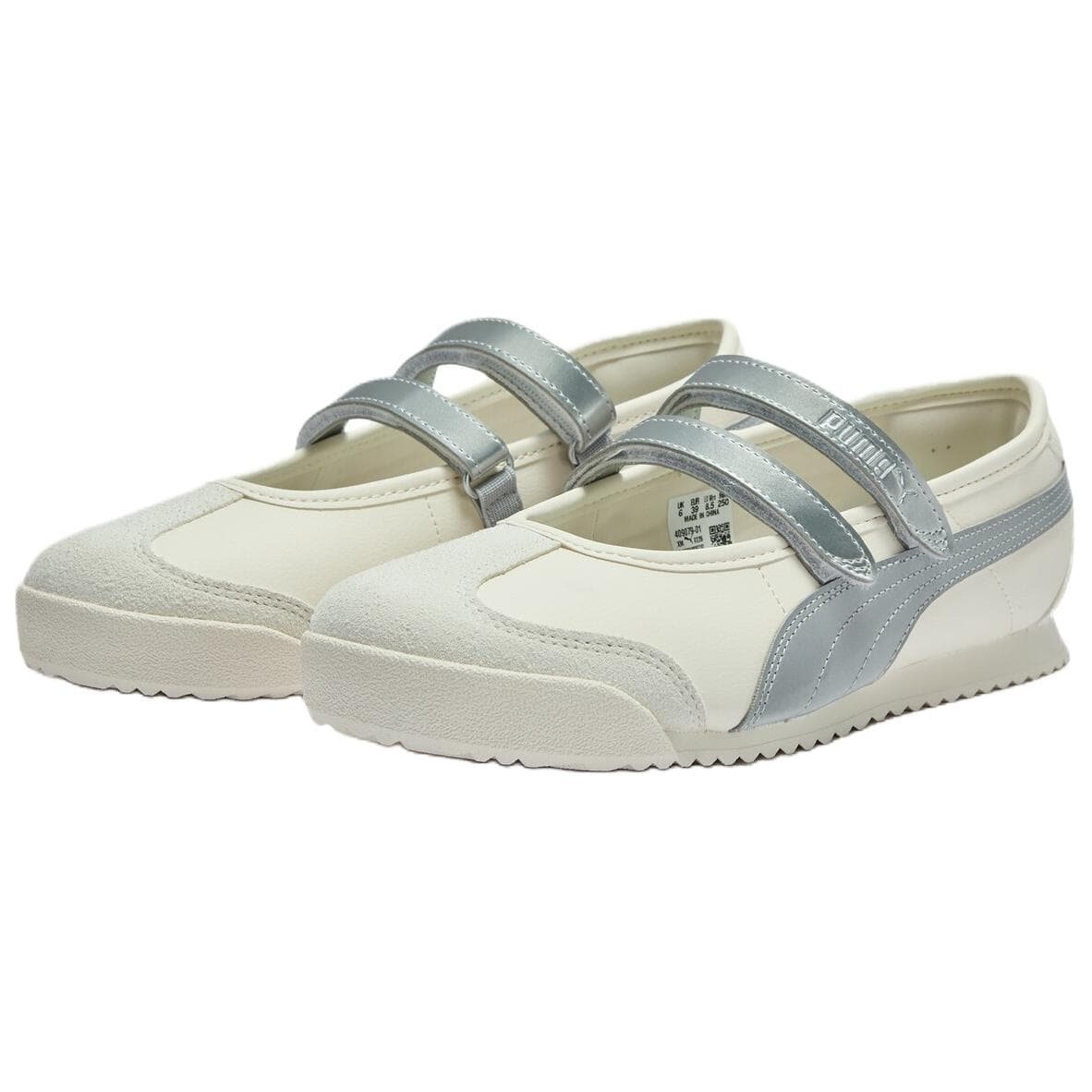 PUMA Turino 2 Туфли Мэри Джейн Женские Экрю Серебряный - изображение 3