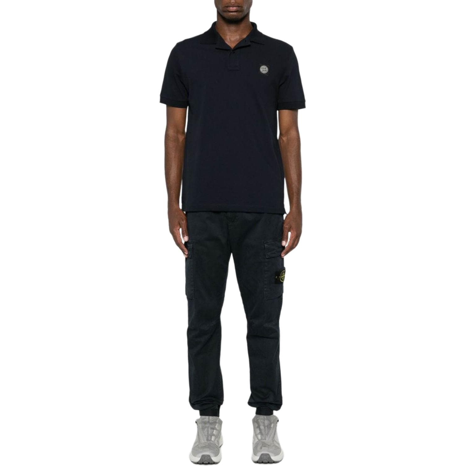 Поло STONE ISLAND Поло Мужское Синее - изображение 3