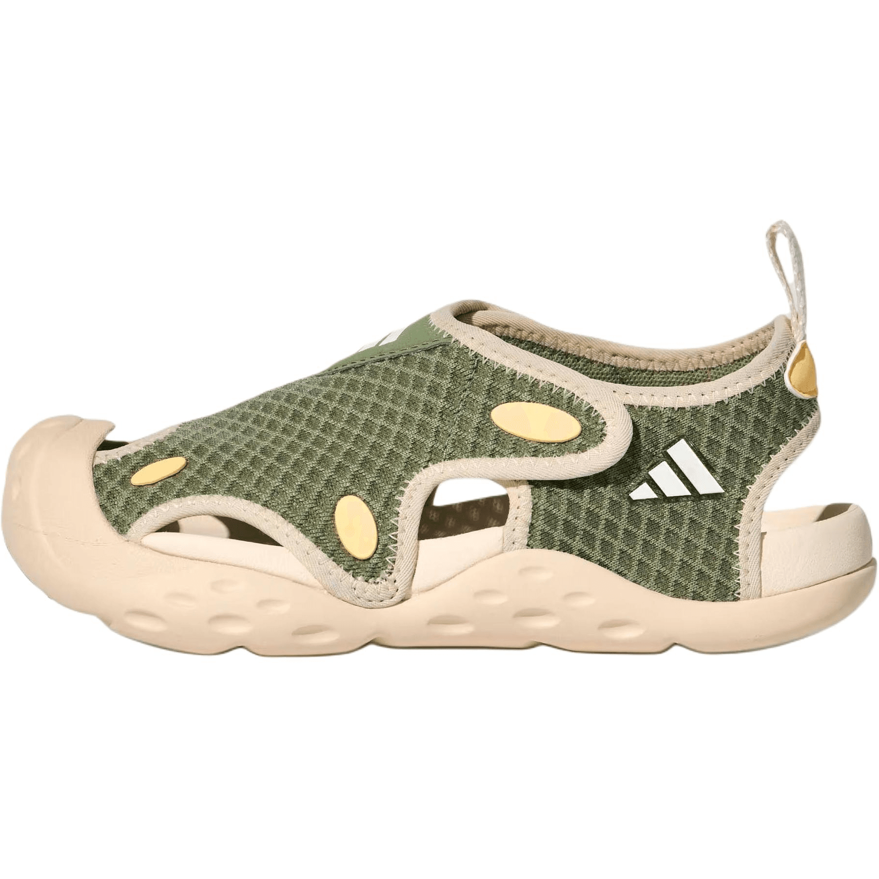 Сандалии Adidas STARSTRIDE противоскользящие устойчивые к истиранию быстросохнущие низкие сандалии TENT зеленые детские - изображение 1